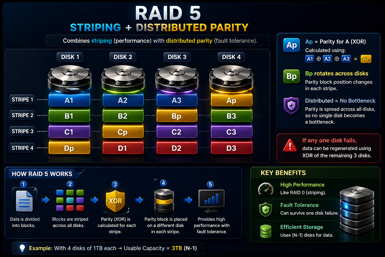 RAID 5 Diagram